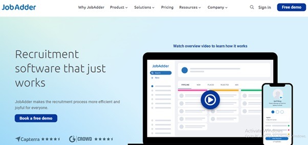 Applicant Tracking System JobAdder