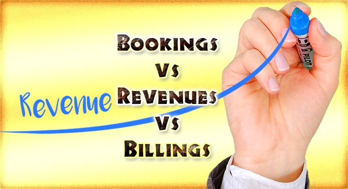 Bookings vs Revenues vs Billings