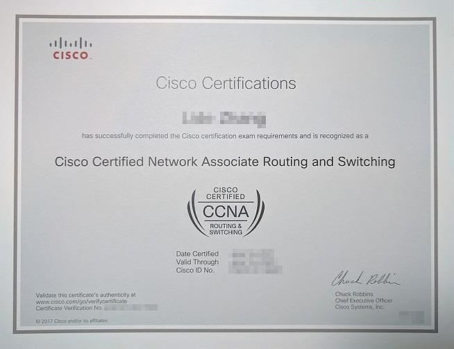 CCNA certification journey