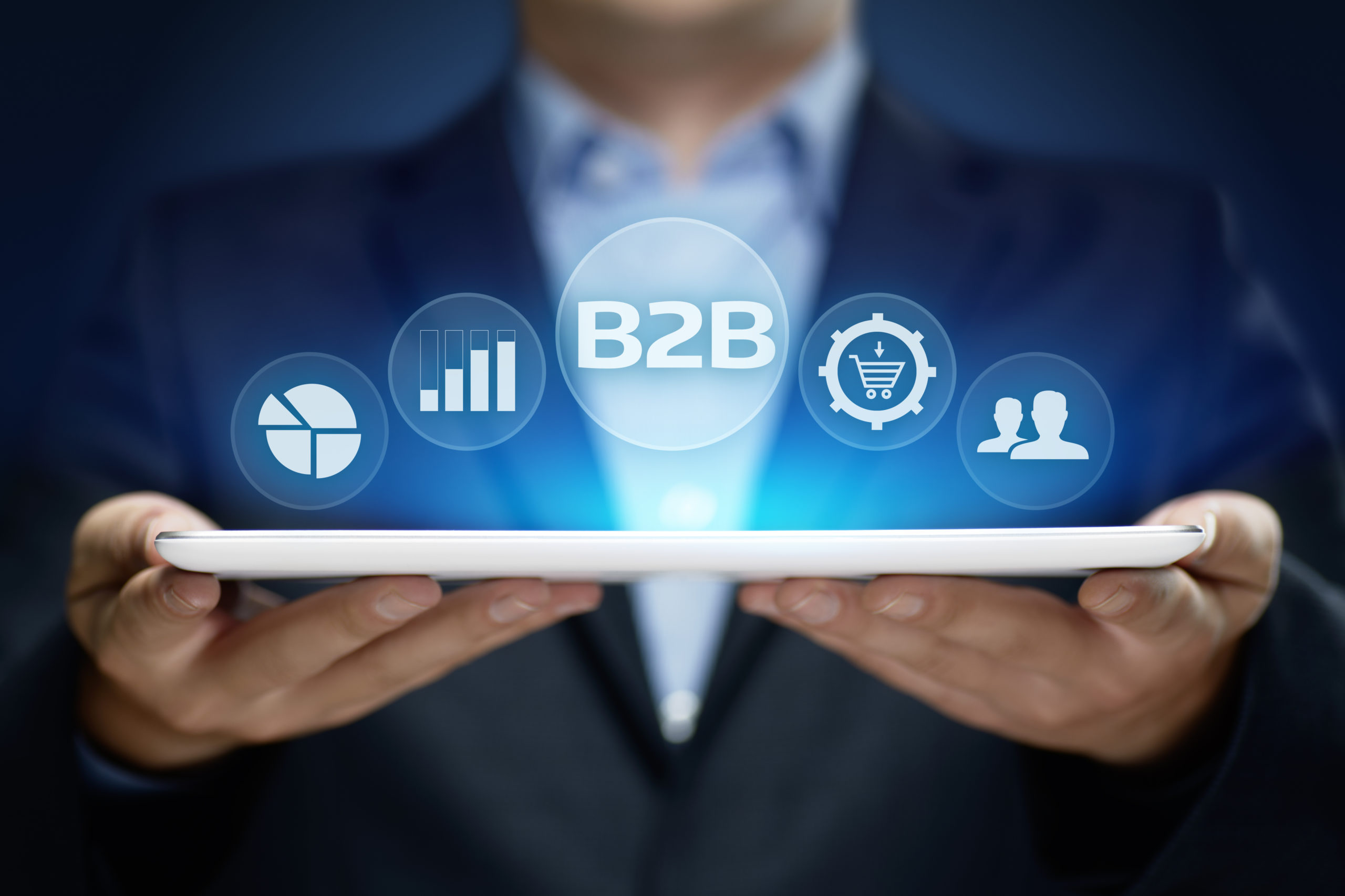B2B Business Company Commerce Technology Marketing conce