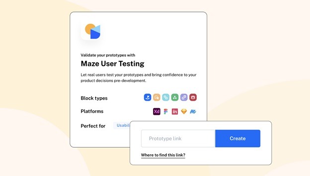 Best for UX research and testing Maze