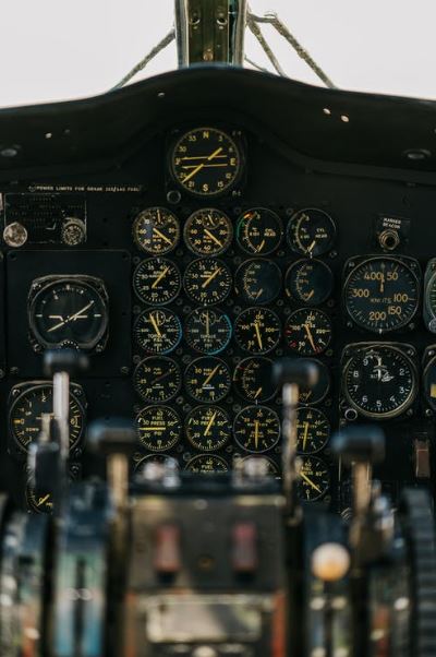panel-with-gauges-in-cockpit-of-airplane